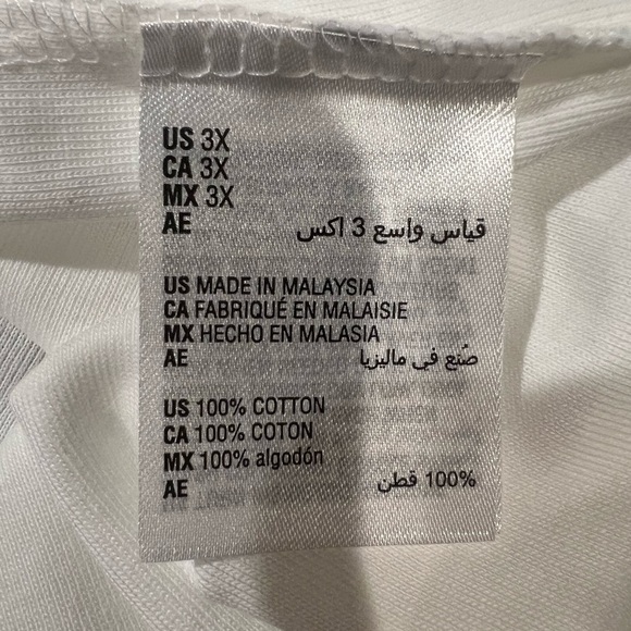 NWT Karen Scott Bright White V-Neck Top with Short Sleeves Plus Size 3X. - Picture 6 of 6